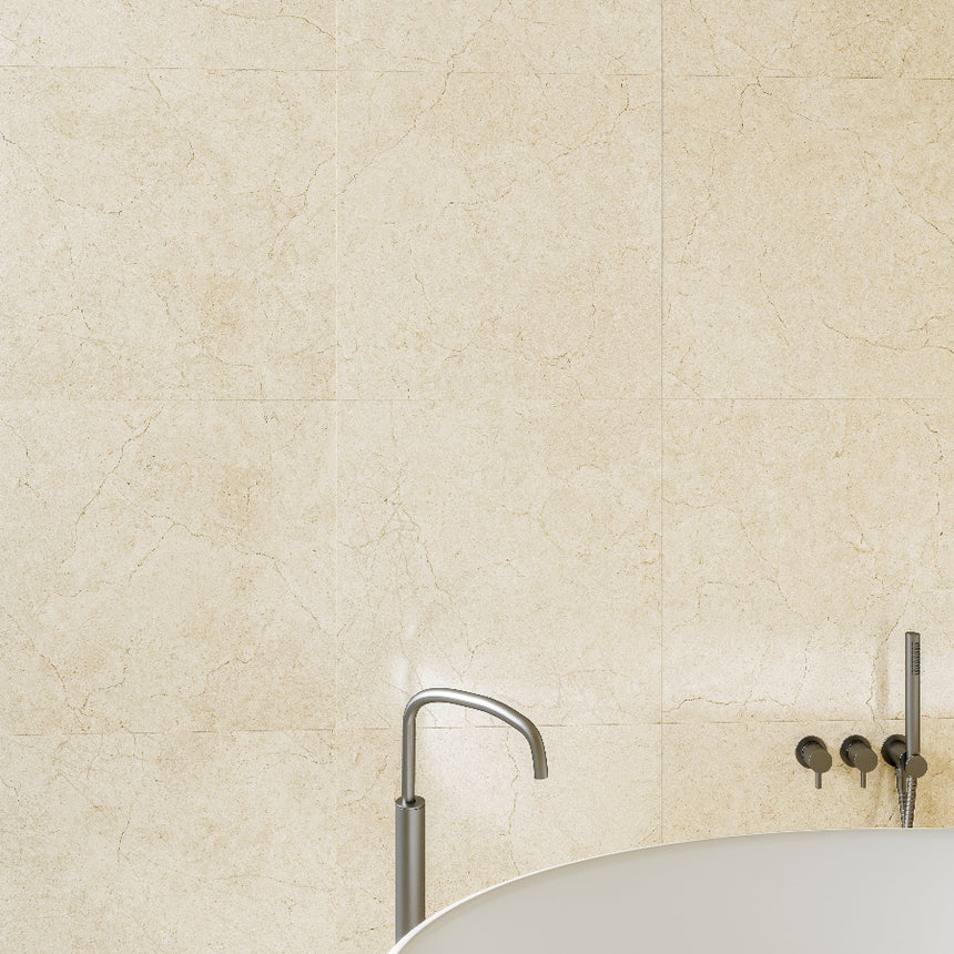 Crema Marfil 300x300 Silktec Ivory Marble Look Tile