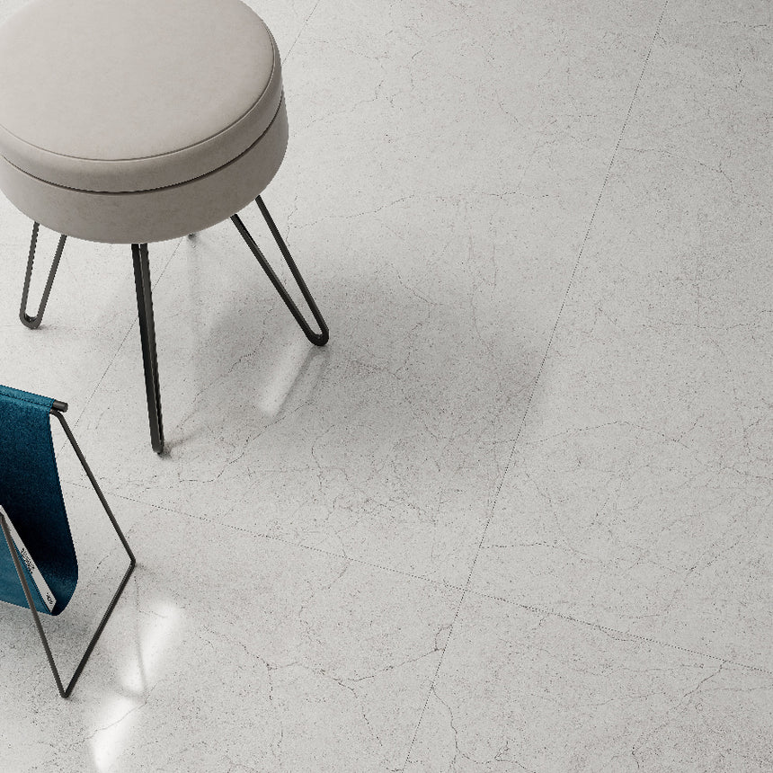 Crema Marfil 600x1200 Silktec Bianco Marble Look Tile