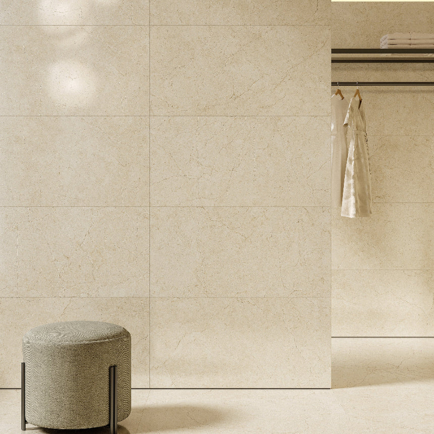 Crema Marfil 300x600 Silktec Ivory Marble Look Tile