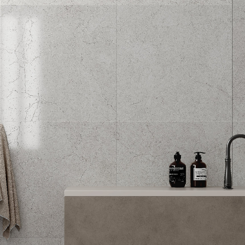 Crema Marfil 600x600 Silktec Bianco Marble Look Tile