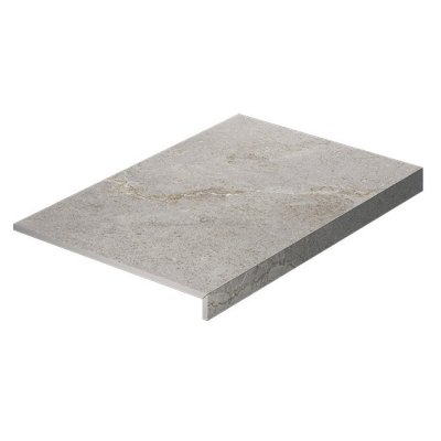 Anthology Ash 400x600mm Drop Edge External Bullnose Natural Stone Look Tile