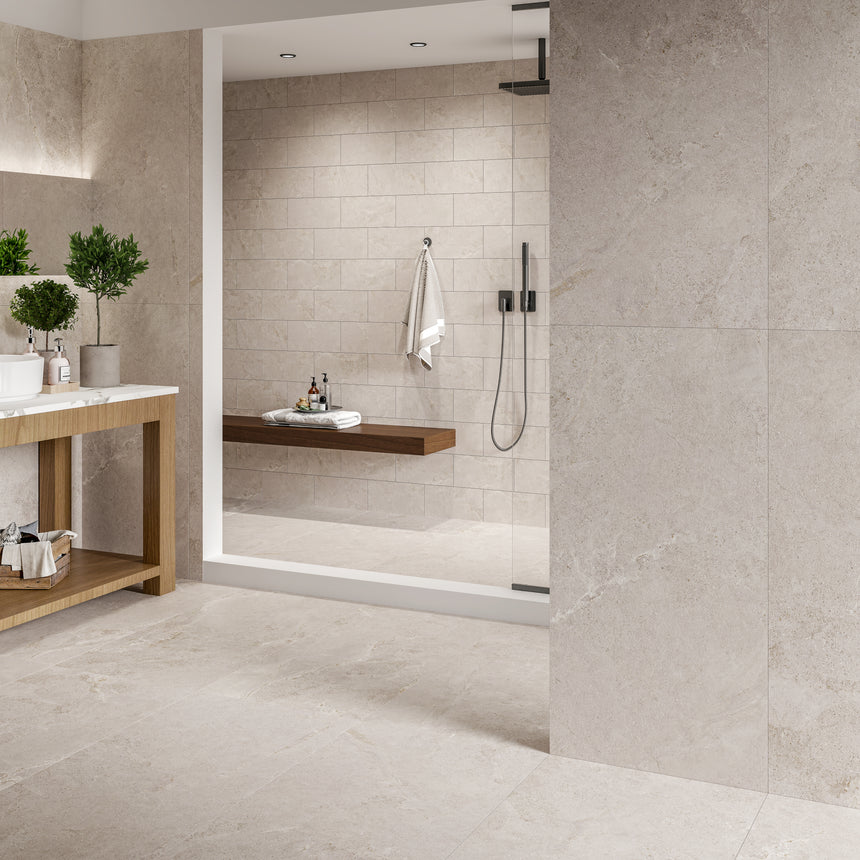Anthology Ash 300x300mm Matt Natural Stone Look Tile