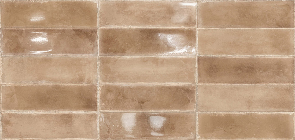 Atlantique Cotto Gloss 69x240mm Handmade Look Terracotta Subway Tile