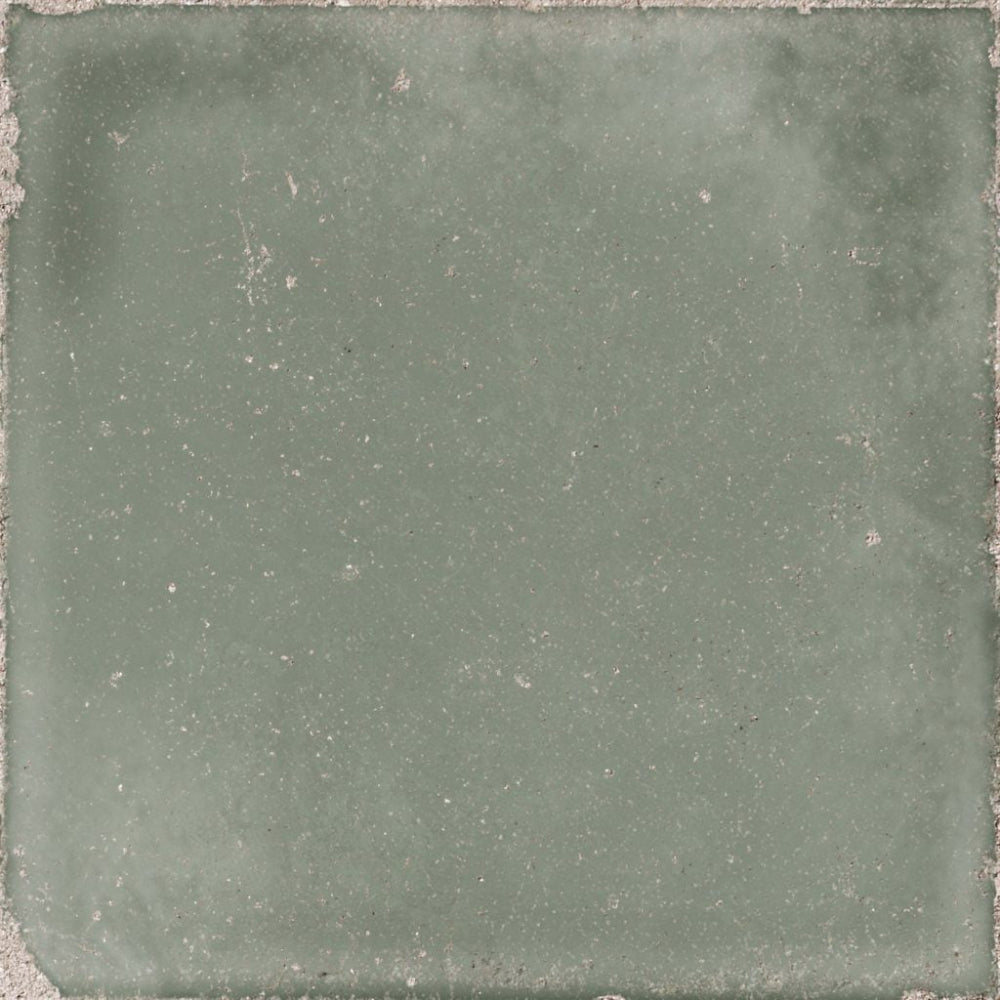 Atlantique Olive Matt 200x200mm Handmade Look Green Large Square Tile