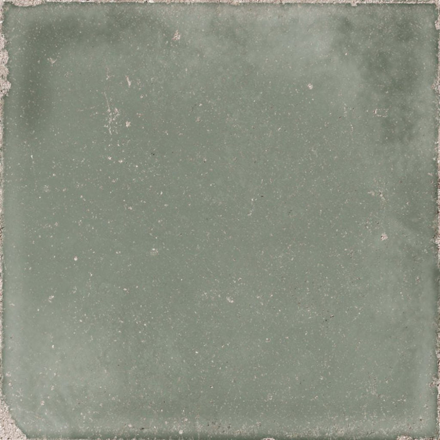 Atlantique Olive Matt 200x200mm Handmade Look Green Large Square Tile