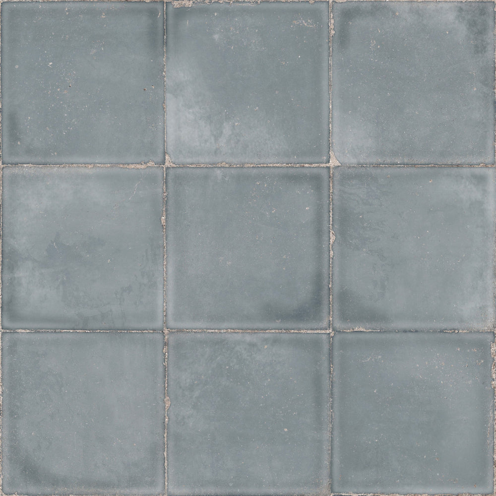 Atlantique Bleu Matt 200x200mm Handmade Look Blue Large Square Tile
