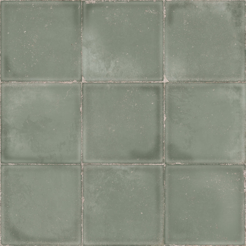 Atlantique Olive Matt 200x200mm Handmade Look Green Large Square Tile