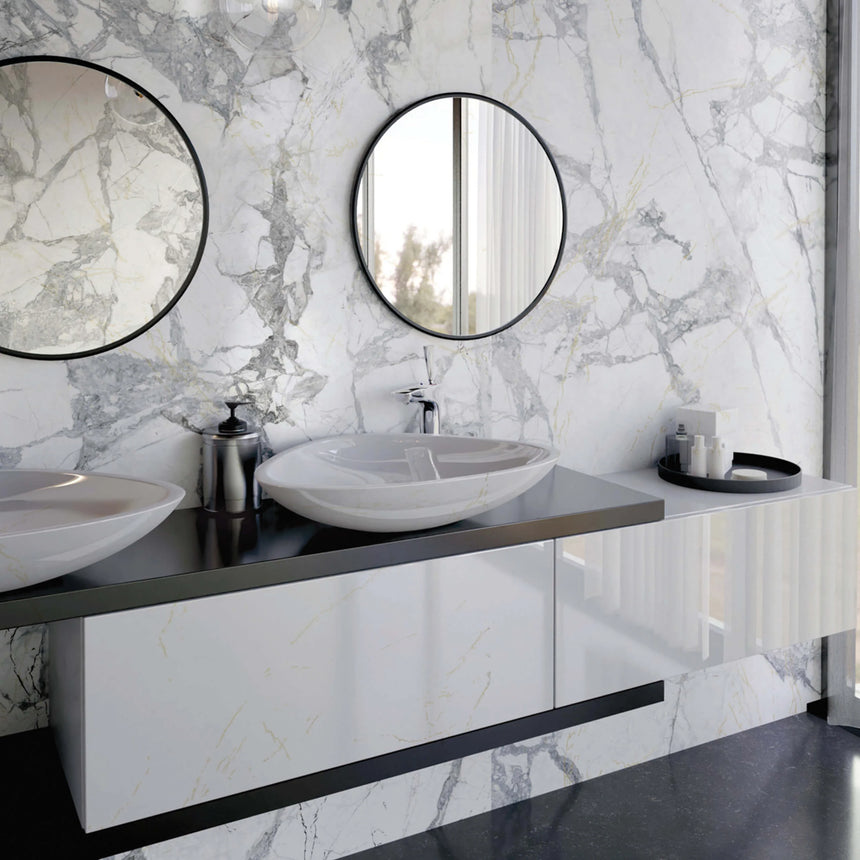 Aurora Invisible Grey 600x1200mm Marble Look Tile