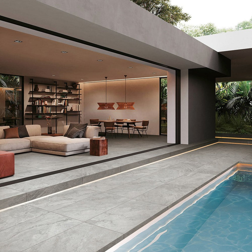 Baroque 400x600 Pencil Edge Bullnose Grey