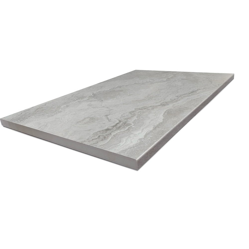 Baroque 400x600 Pencil Edge Bullnose Grey