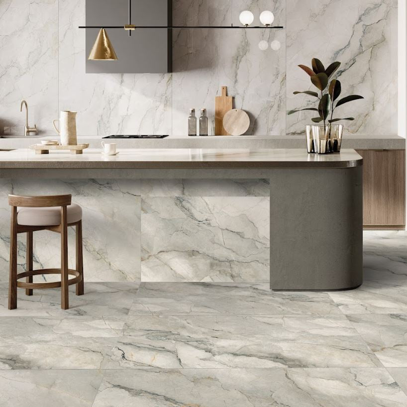 Bolgheri Stone Gardenia 600x1200mm Natural Matt Finish Porcelain Tile