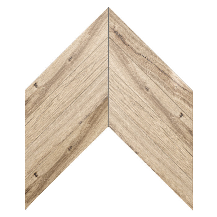 Bona Chevron XL Ecru 850x150mm Timber Look Tile