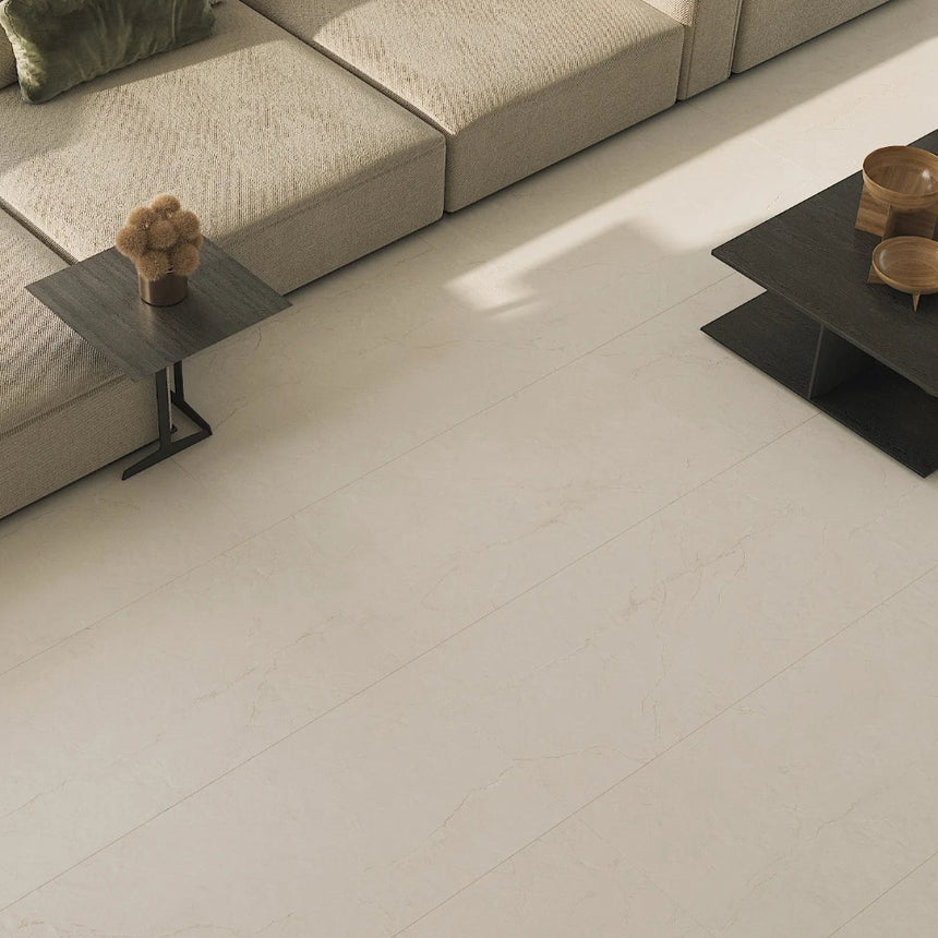 Botticino Alabaster Matt 600x1200 Light Beige Marble Look Tile