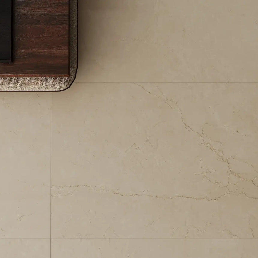 Botticino Classico Matt 600x600 Beige Marble Look Tile