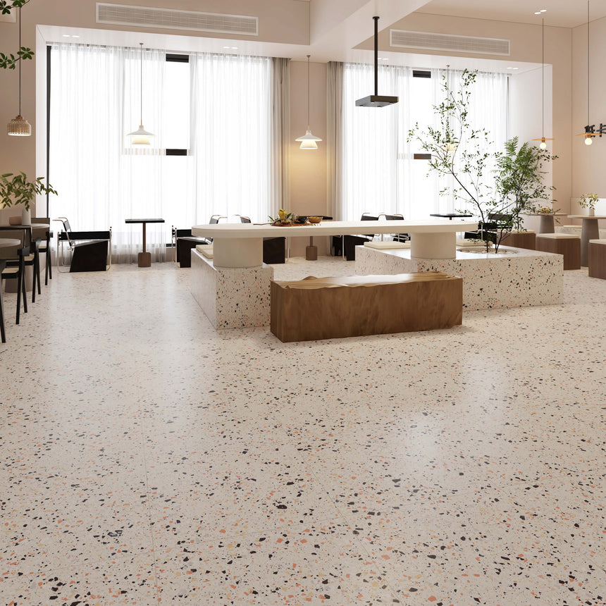 Venice Beige 300x300mm Matt Terrazzo Look Tile