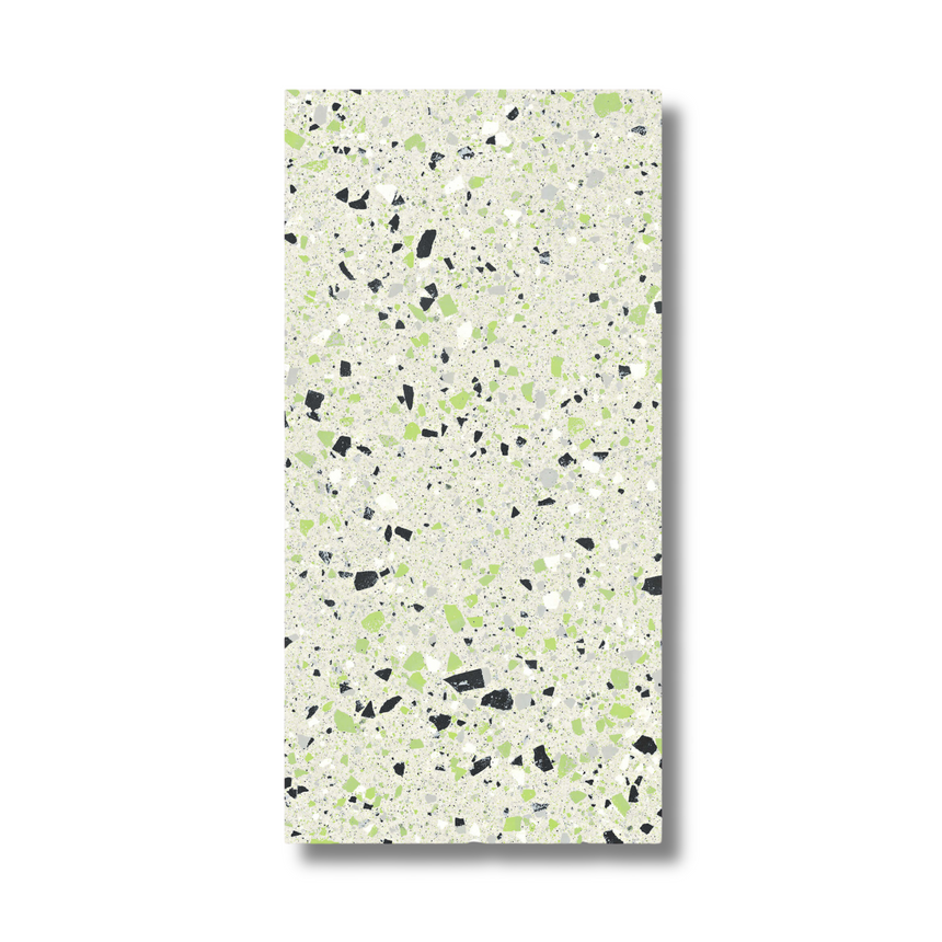 Venice Green 300x600mm Matt Terrazzo Look Tile