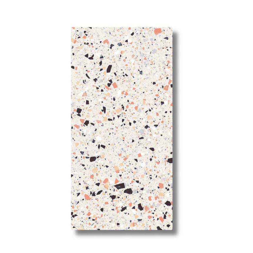 Venice Pink 300x600mm Matt Terrazzo Look Tile