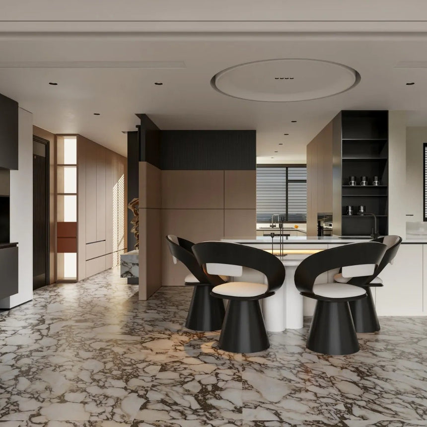 Calacatta Viola Marble Look 3D Textured 600x1200mm Porcelain Wall & Floor Tile