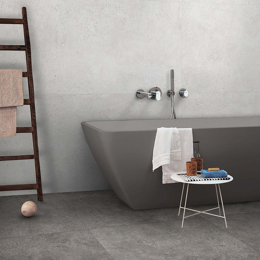Concrete Rock Grey 300x600 Matt Concrete Look Tile