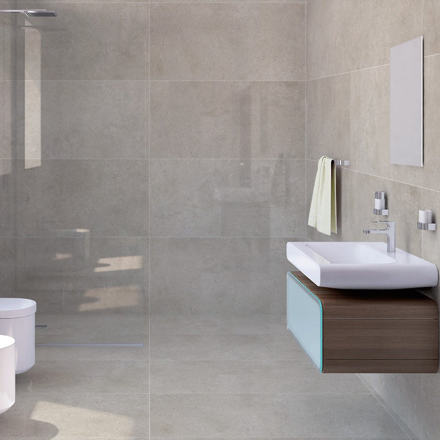 Concrete Rock Sand 600x1200 Lappato Concrete Look tile