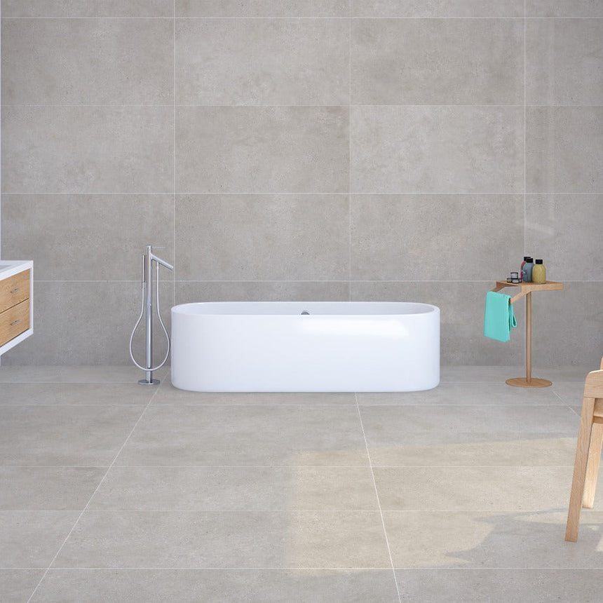 Concrete Rock Sand 600x1200 Matt Concrete Look tile