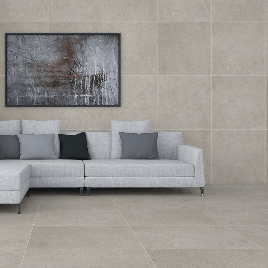 Concrete Rock Sand 600x600 Matt Concrete Look tile