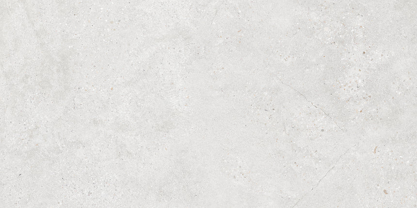 Concrete Rock White 600x1200 Lappato Concrete Look Tile