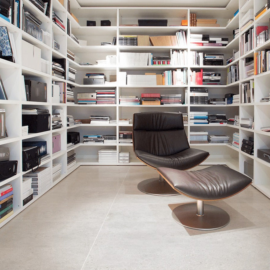 Concrete Rock White 600x1200 Matt Concrete Look Tile