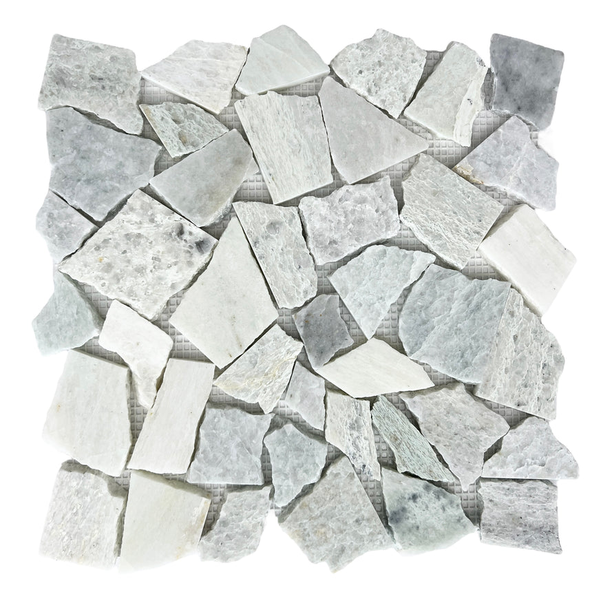 Crazy Mint Honed 305x305mm Natural Marble Mosaic
