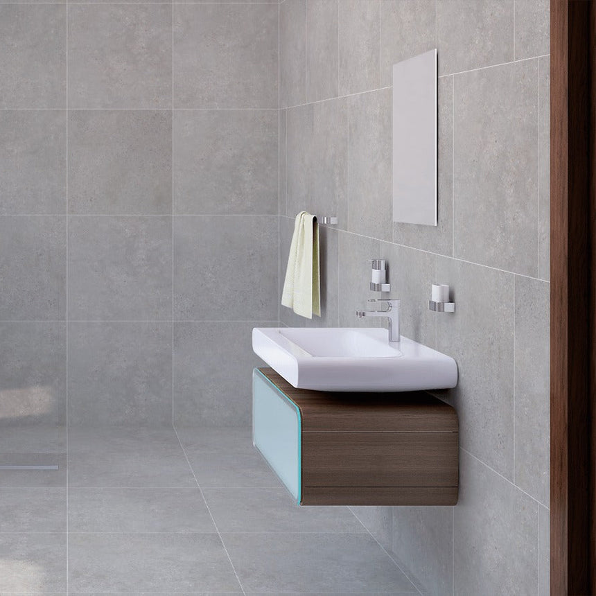 Concrete Rock Grey 600x600 Matt Concrete Look Tile