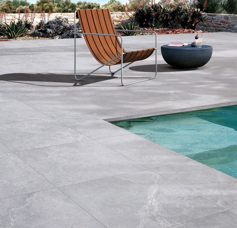 Enzo Cinder Bullnose Pencil Edge 400x600mm Anti-slip Stone Look Porcelain Tile