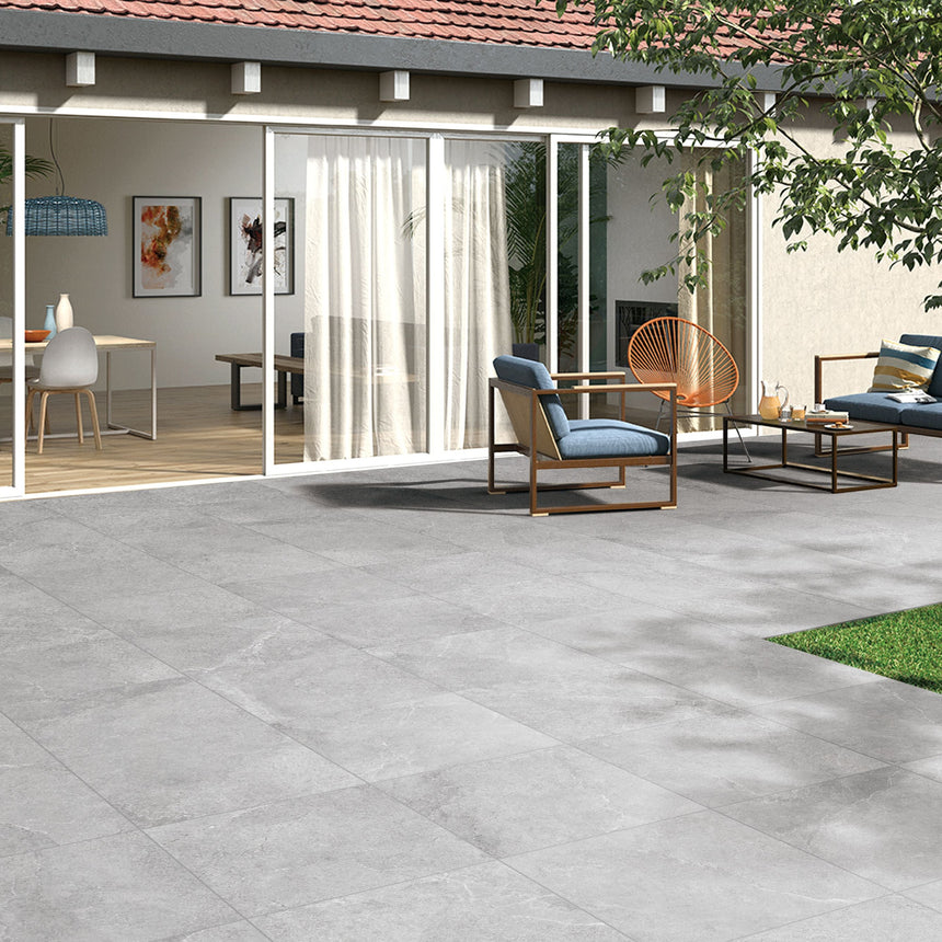 Enzo Cinder Stone Look Porcelain Paver External 600x600mm