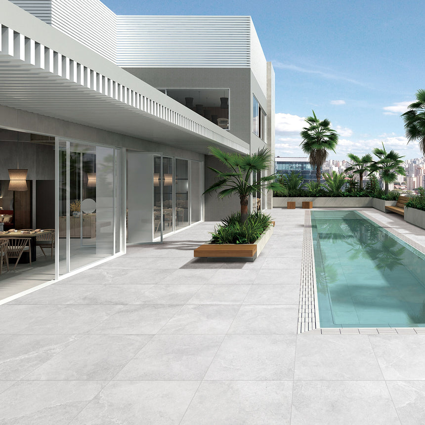 Enzo Moon Bullnose Pencil Edge Moon 600x400mm Anti-Slip Stone Look Porcelain Tile