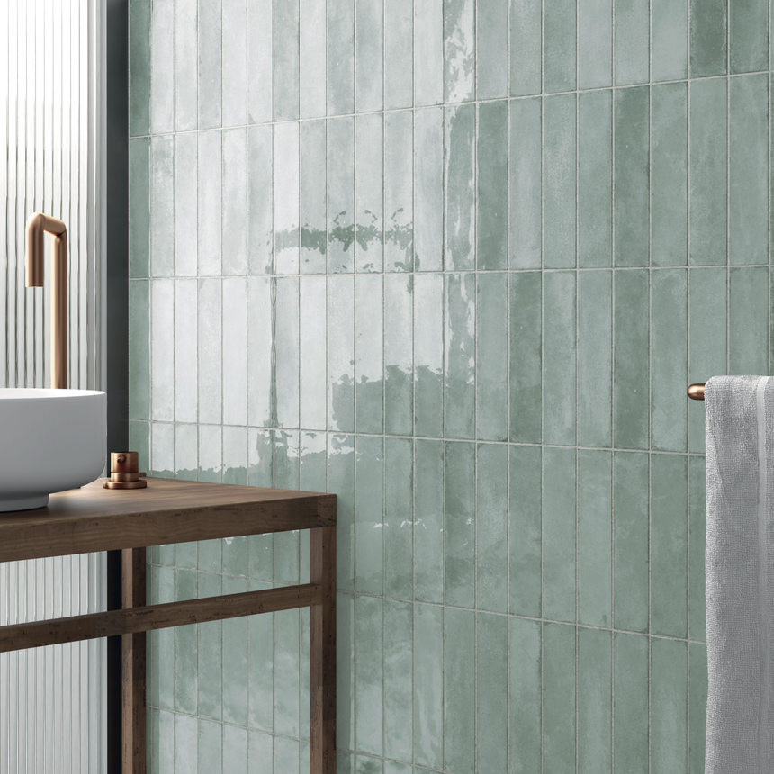 Acquarello Fossil 60x246mm Gloss Subway Tile