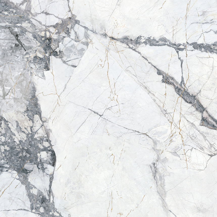 Aurora Invisible Grey 600x600mm Marble Look Tile