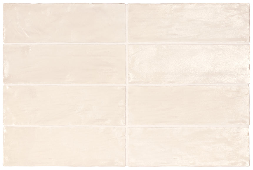 Iris Ivory 200x65mm Spanish Ceramic Subway Wall Tile