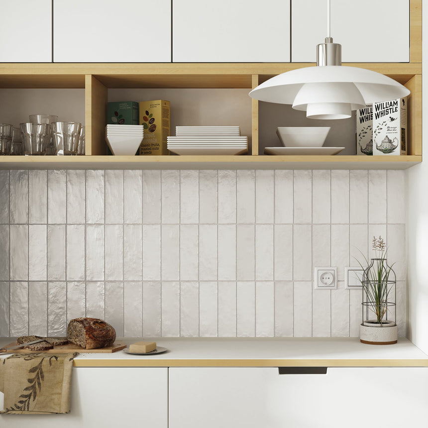 Iris Platinum 200x65mm Spanish Ceramic Subway Wall Tile