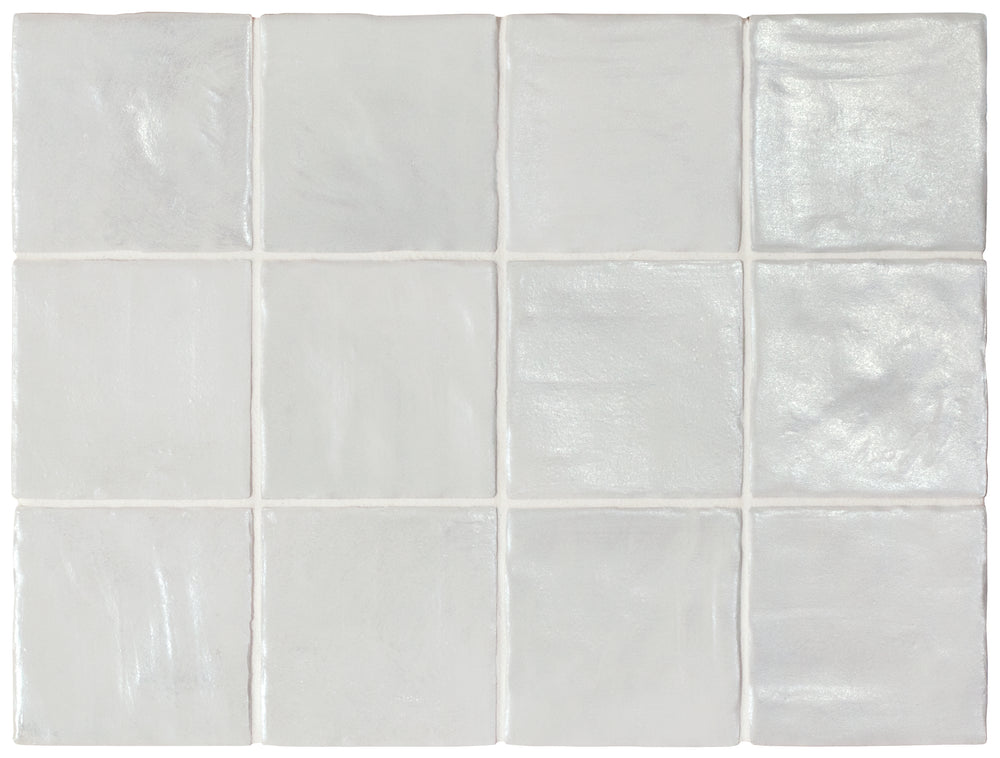 Iris Silver 100x100mm Spanish Small Square Ceramic Wall Tile
