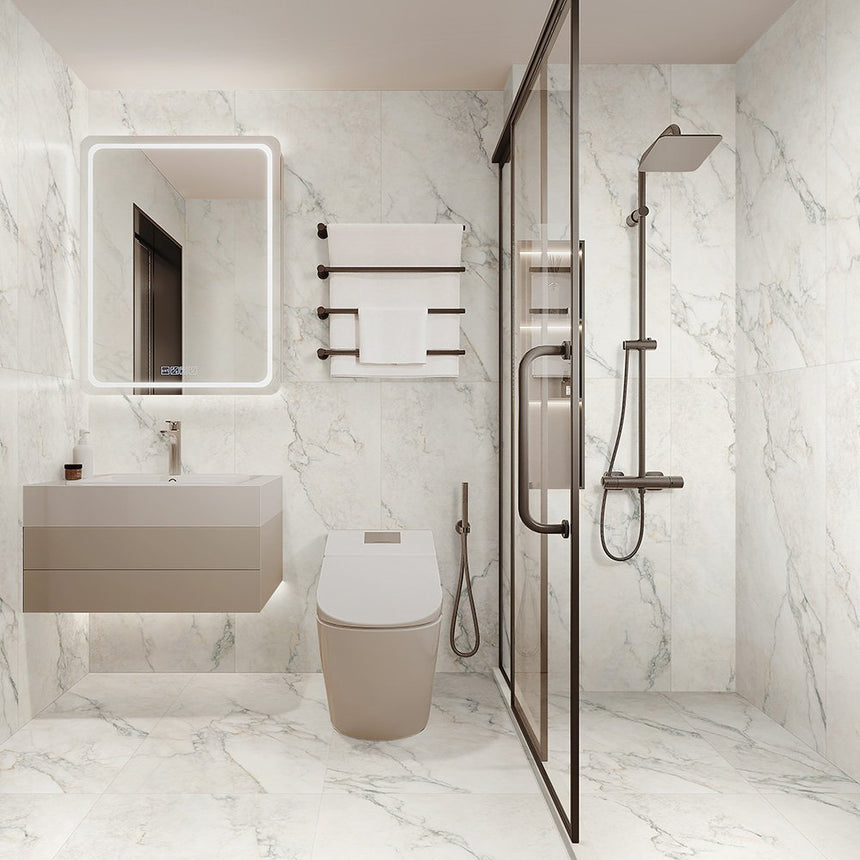 Kaolin Calacatta 600x1200 Nuvola Silktec