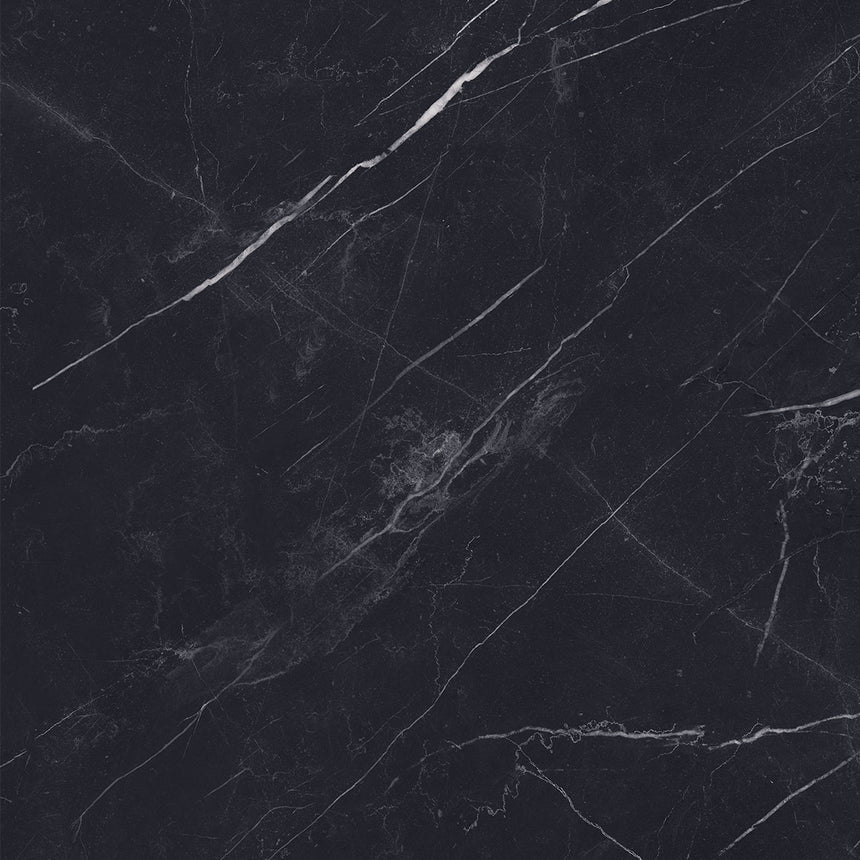 Superb Marble Marquina Black 600x600mm Marble Look Tile