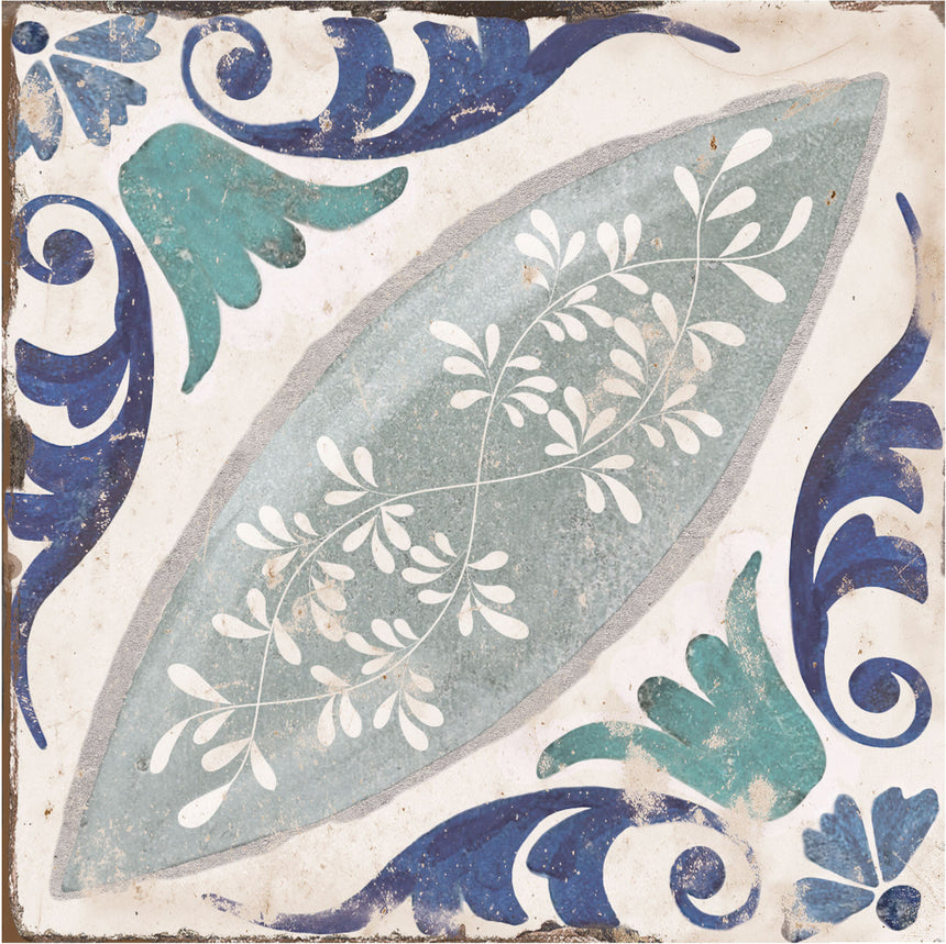 Magnolia Paulina Matt 200x200mm Decorative Encaustic Look Porcelain Tile