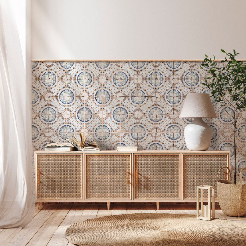 Magnolia Valeria Matt 200x200mm Decorative Encaustic Look Porcelain Tile