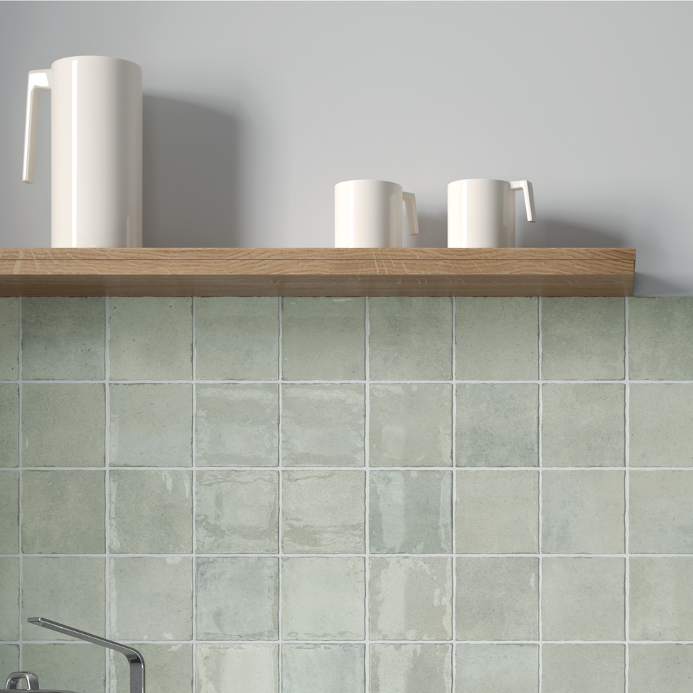 Majorca Cement Glossy 100x100mm Square Tile