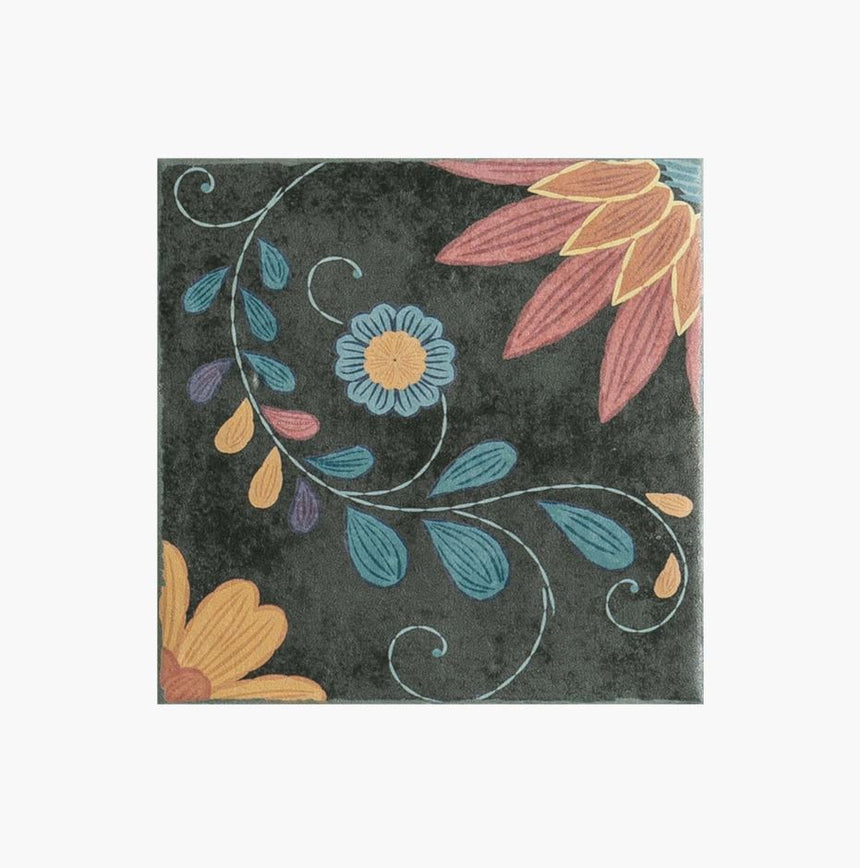 Marlow Adelina Matte 115x115mm Encaustic Look Tile