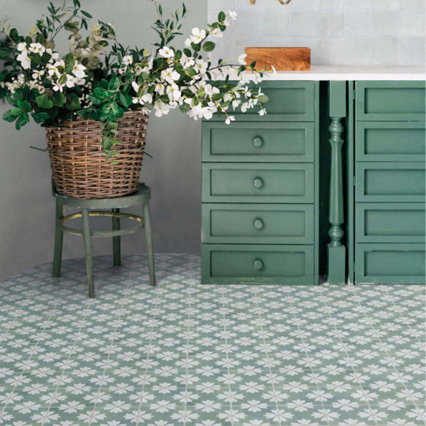 Marlow Zoe Matte 115x115mm Encaustic Look Tile