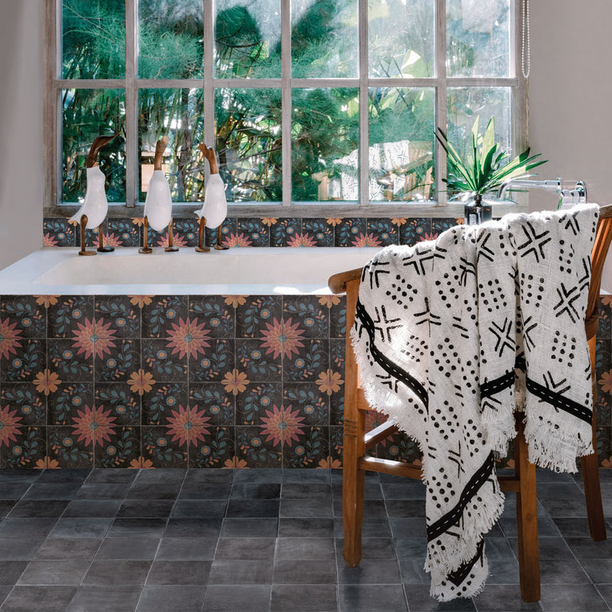 Marlow Adelina Matte 115x115mm Encaustic Look Tile