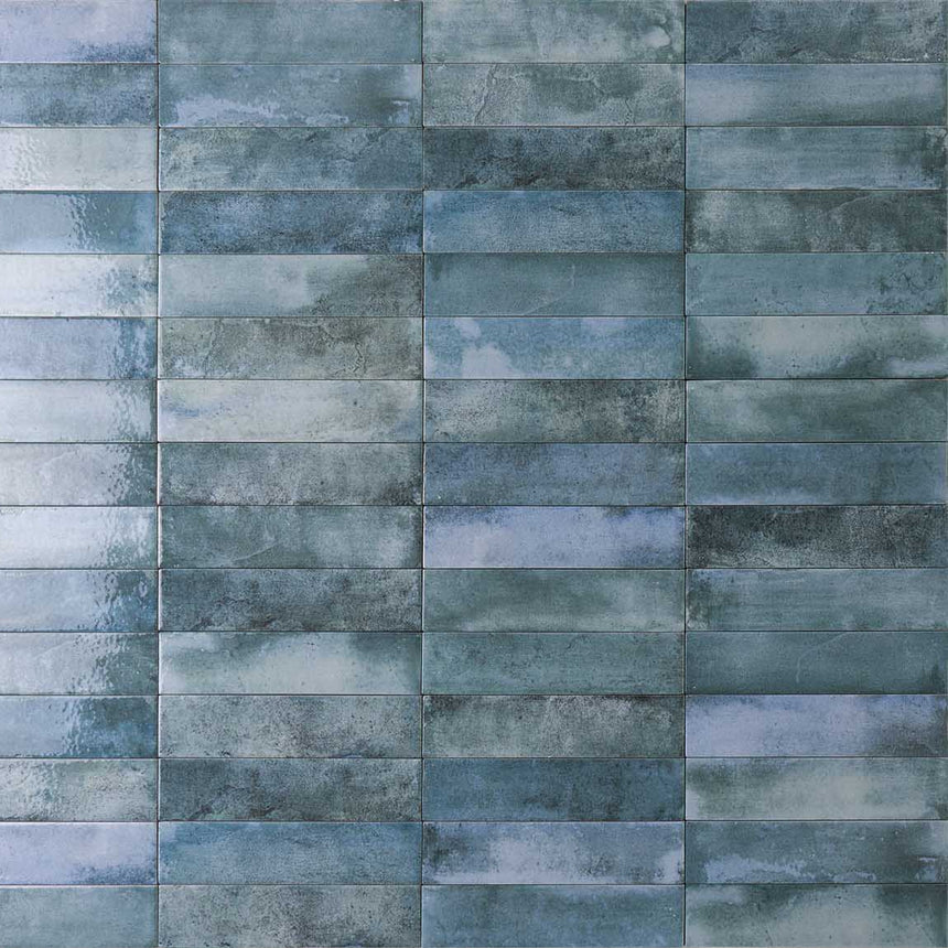 Mojave Denim Brick 60x250mm Gloss Subway Tile