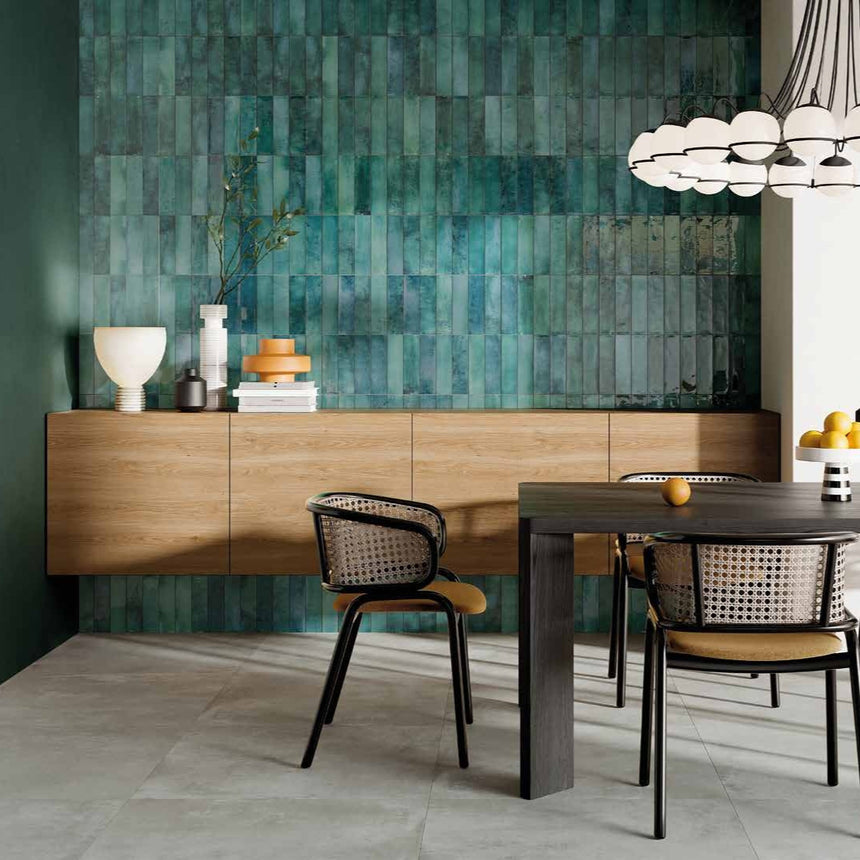 Mojave Sea Water Brick 60x250mm Gloss Subway Tile
