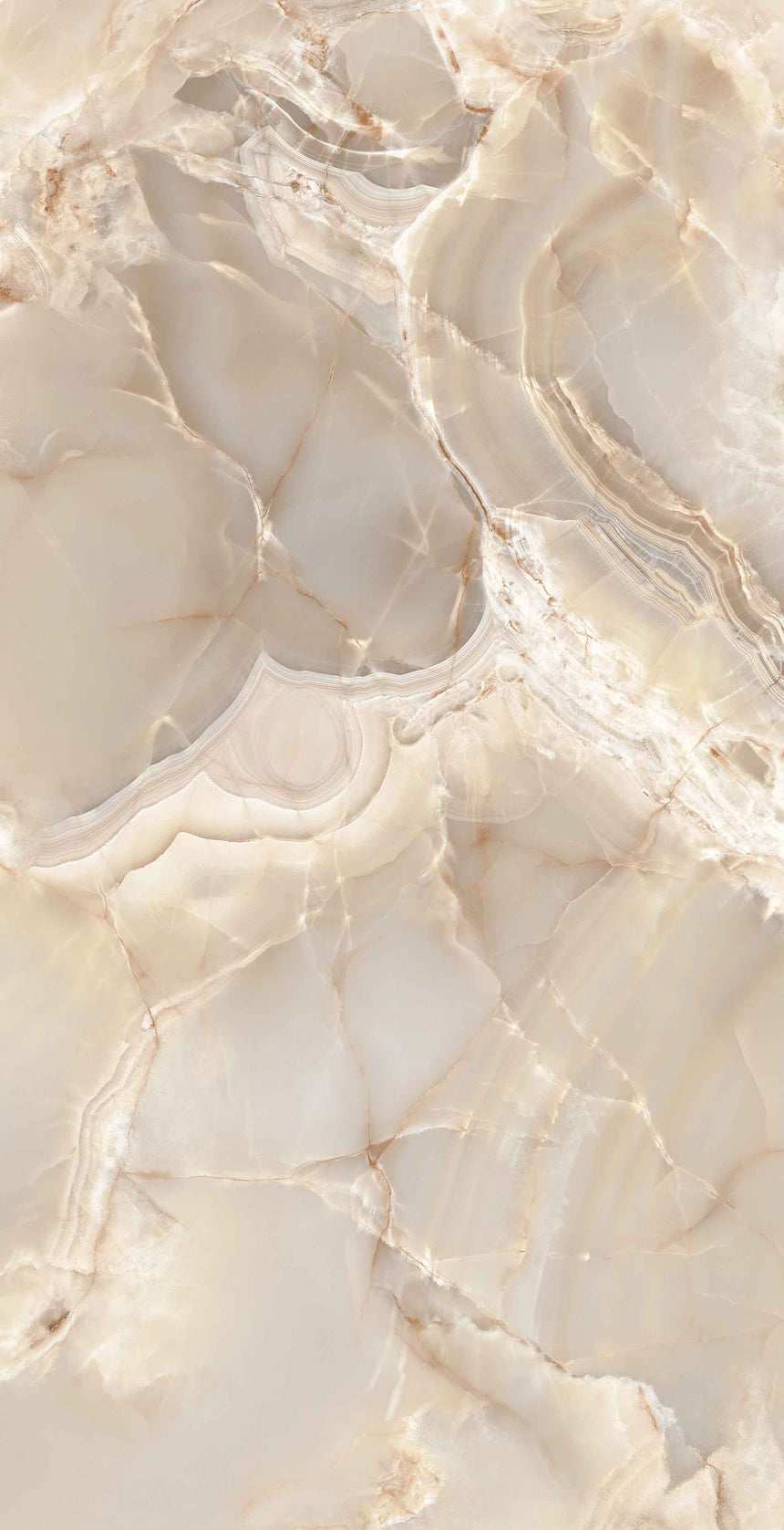 Onice Reale Amber 600x1200mm Polished Onyx Marble Look Porcelain Tile