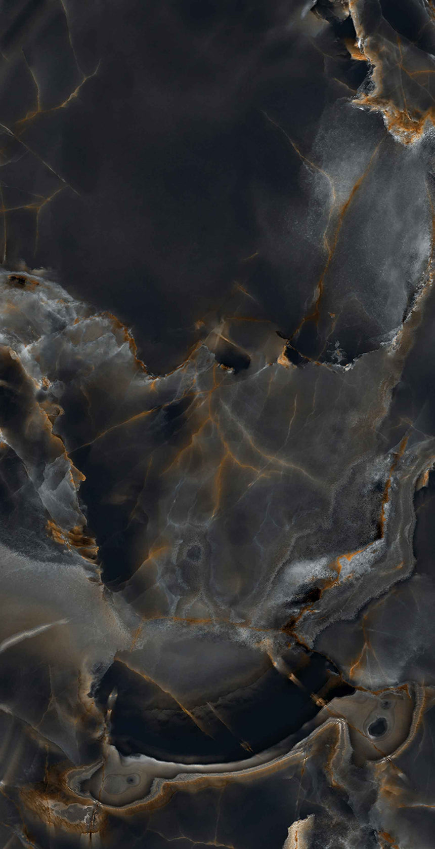 Onice Reale Black Diamond 600x1200mm Polished Onyx Marble Look Porcelain Tile
